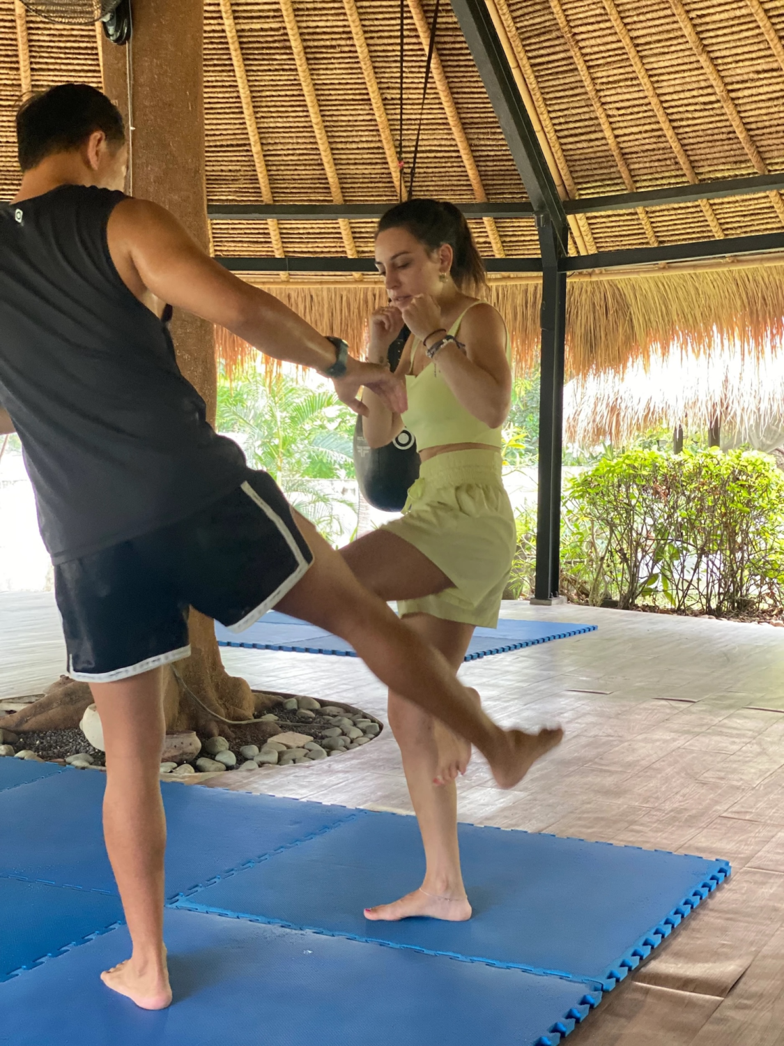 Martial arts in surf camp bali