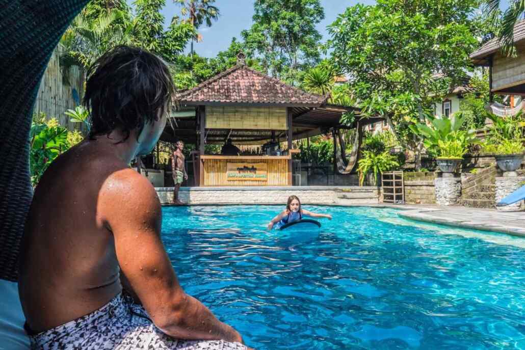 Girl surf camp bali theory lesson